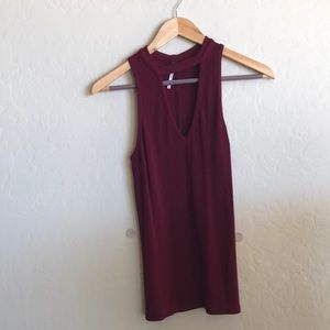 Maroon Free People Tank